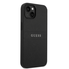 Guess GUHCP14MPSASBBK usnjen ovitek za iPhone 14 Plus 6.7 - črn