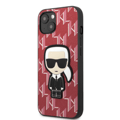 Karl Lagerfeld Originalen ovitek iPhone 13 6.1 - Monogram ikonik - rdeča zaščita - KLHCP13MPMNIKPI