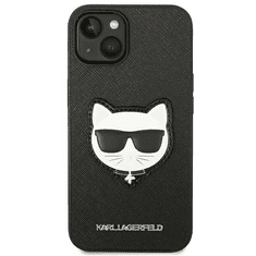 Karl Lagerfeld Originalen ovitek iPhone 14 Plus 6.7 - Choupette Head - črna zaščita - KLHCP14MSAPCHK