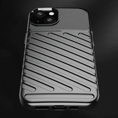 Onasi Silikonski ovitek Thunder Armor za iPhone 15 Plus - črn