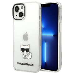 Karl Lagerfeld Originalen ovitek iPhone 14 Plus 6.7 - Choupette Logo - prozoren ovitek - KLHCP14MCTTR