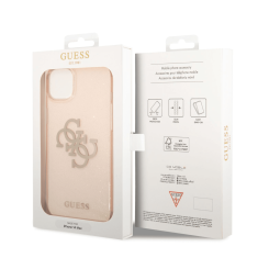 Guess GUHCP14MPCUGL4GGO ovitek za iPhone 14 Plus 6.7 - prozoren z zlatimi bleščicami