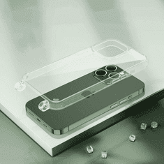 Onasi Clear Case 1,8 mm silikonski ovitek za iPhone 14 6.1 - z vijola in črno vrvico