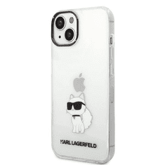 Karl Lagerfeld Originalen ovitek iPhone 14 Plus - IML NFT Choupette - prozorna silikonska zaščita - KLHCP14MHNCHTCT