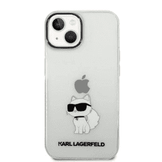 Karl Lagerfeld Originalen ovitek iPhone 14 Plus - IML NFT Choupette - prozorna silikonska zaščita - KLHCP14MHNCHTCT