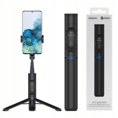 GP-TOU020SA P007 Bluetooth tripod stojalo za snemanje in slikanje selfie posnetkov - črn