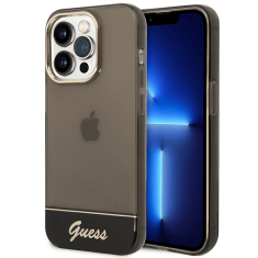 Guess GUHCP14XHGCOK ovitek za iPhone 14 Pro Max - temno prozoren