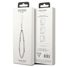 Guess GUSTPEARU zapestnica / obesek za telefon - Heishi Beads lila