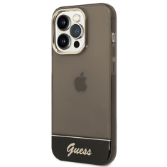 Guess GUHCP14XHGCOK ovitek za iPhone 14 Pro Max - temno prozoren