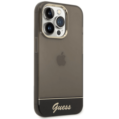 Guess GUHCP14XHGCOK ovitek za iPhone 14 Pro Max - temno prozoren