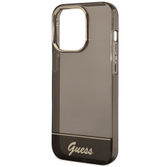 Guess GUHCP14XHGCOK ovitek za iPhone 14 Pro Max - temno prozoren