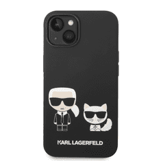 Karl Lagerfeld Originalen ovitek iPhone 14 črn - Full Bodies - silikonska zaščita - KLHCP14SSSKCK