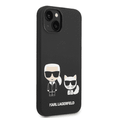 Karl Lagerfeld Originalen ovitek iPhone 14 črn - Full Bodies - silikonska zaščita - KLHCP14SSSKCK