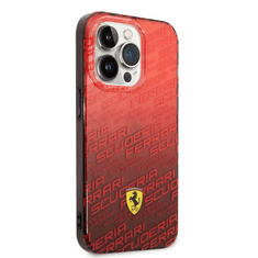 Ferrari Silikonski ovitek Scuderia FEHCP14LEAOR za iPhone 14 Pro - rdeč