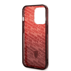 Ferrari Silikonski ovitek Scuderia FEHCP14LEAOR za iPhone 14 Pro - rdeč