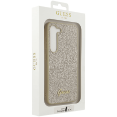 Guess GUHCS23SHGGSHD ovitek za Samsung Galaxy S23 5G - zlat z bleščicami