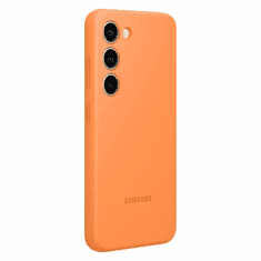 Samsung Original silikonski ovitek EF-PS916TOE za Galaxy S23 Plus 5G - oranžen