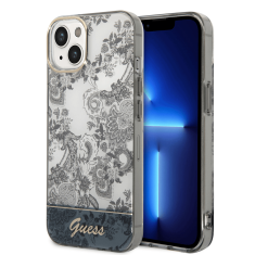 Guess GUHCP14MHGPLHG ovitek za iPhone 14 Plus - Toile De Jouy - Porcelanasta kolekcija