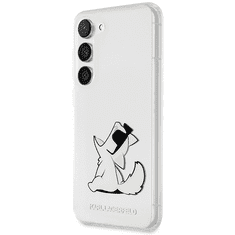 Karl Lagerfeld Originalen ovitek Samsung Galaxy S23 Plus 5G - Choupette Fun -prozoren ovitek - KLHCS23MCFNRC