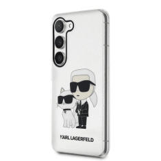 Karl Lagerfeld Originalen ovitek Samsung Galaxy S23 Plus 5G - Glitter IML NFT Full Bodies - prozoren ovitek z bleščicami - KLHCS23MHNKCTGT