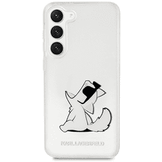 Karl Lagerfeld Originalen ovitek Samsung Galaxy S23 Plus 5G - Choupette Fun -prozoren ovitek - KLHCS23MCFNRC