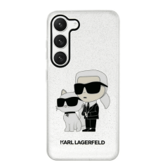 Karl Lagerfeld Originalen ovitek Samsung Galaxy S23 Plus 5G - Glitter IML NFT Full Bodies - prozoren ovitek z bleščicami - KLHCS23MHNKCTGT