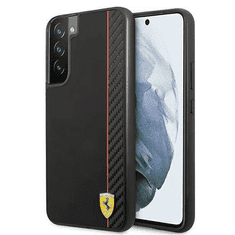 Ferrari Silikonski ovitek Scuderia FESAXHCS22MBK za Samsung Galaxy S22 Plus 5G - črn