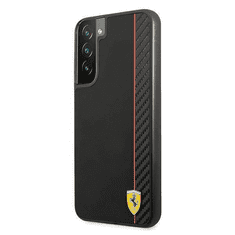 Ferrari Silikonski ovitek Scuderia FESAXHCS22MBK za Samsung Galaxy S22 Plus 5G - črn