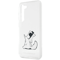 Karl Lagerfeld Originalen ovitek Samsung Galaxy S23 Plus 5G - Choupette Fun -prozoren ovitek - KLHCS23MCFNRC