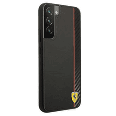 Ferrari Silikonski ovitek Scuderia FESAXHCS22MBK za Samsung Galaxy S22 Plus 5G - črn