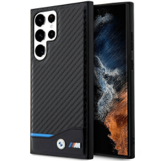 Bmw Ovitek Carbon BMHCS23L22NBCK za Samsung Galaxy S23 Ultra 5G - črn