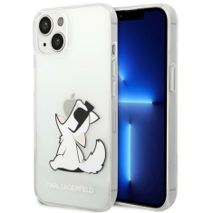 Karl Lagerfeld Originalen ovitek iPhone 14 Plus 6.7 - Choupette Fun - prozoren ovitek - KLHCP14MCFNRC