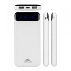 Zunanja baterija powerbank 10.000 mAh VA2240 Quick Charge z LCD-jem bel