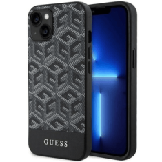 Guess Originalni ovitek G-Cube GUHMP14SHGCFSEW z Magsafe za iPhone 14 6.1 - črn