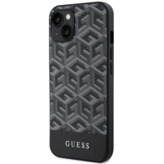 Guess Originalni ovitek G-Cube GUHMP14SHGCFSEW z Magsafe za iPhone 14 6.1 - črn