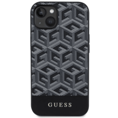 Guess Originalni ovitek G-Cube GUHMP14SHGCFSEW z Magsafe za iPhone 14 6.1 - črn