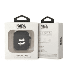 AirPods 1 / Airpods 2 Case -Choupette - črna - KLA2RUNCHK