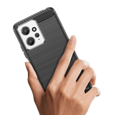 Havana Silikonski ovitek za Xiaomi Redmi 12 4G - mat carbon črn