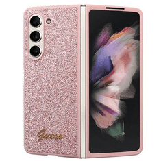 Guess GUHCZFD5HGGSHP ovitek Samsung Galaxy Z Fold 5 F946 - roza z bleščicami