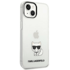 Karl Lagerfeld Originalen ovitek iPhone 14 Plus 6.7 - Choupette Logo - prozoren ovitek - KLHCP14MCTTR