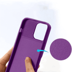 Onasi Lens Cover silikonski ovitek zaščita za iPhone 11 - vijola