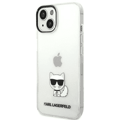 Karl Lagerfeld Originalen ovitek iPhone 14 6.1 - Choupette Logo - prozoren ovitek - KLHCP14SCTTR