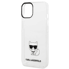 Karl Lagerfeld Originalen ovitek iPhone 14 6.1 - Choupette Logo - prozoren ovitek - KLHCP14SCTTR