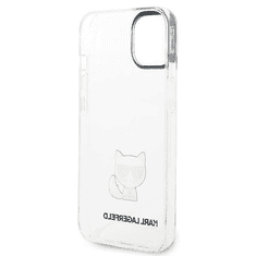 Karl Lagerfeld Originalen ovitek iPhone 14 6.1 - Choupette Logo - prozoren ovitek - KLHCP14SCTTR