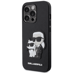 Karl Lagerfeld Originalen ovitek iPhone 14 Pro - IML NFT Full Bodies - črna zaščita - KLHCP14LSANKCPK