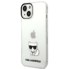 Karl Lagerfeld Originalen ovitek iPhone 14 Plus 6.7 - Choupette Logo - prozoren ovitek - KLHCP14MCTTR