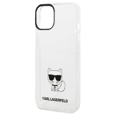 Karl Lagerfeld Originalen ovitek iPhone 14 Plus 6.7 - Choupette Logo - prozoren ovitek - KLHCP14MCTTR