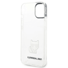 Karl Lagerfeld Originalen ovitek iPhone 14 Plus 6.7 - Choupette Logo - prozoren ovitek - KLHCP14MCTTR