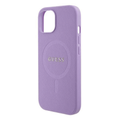 Guess Originalni za iPhone 15 ovitek GUHMP15SPSAHMCU z Magsafe Saffiano - vijola