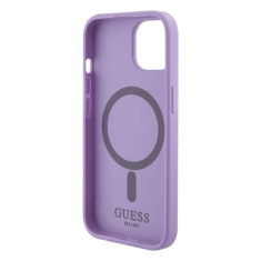 Guess Originalni za iPhone 15 ovitek GUHMP15SPSAHMCU z Magsafe Saffiano - vijola